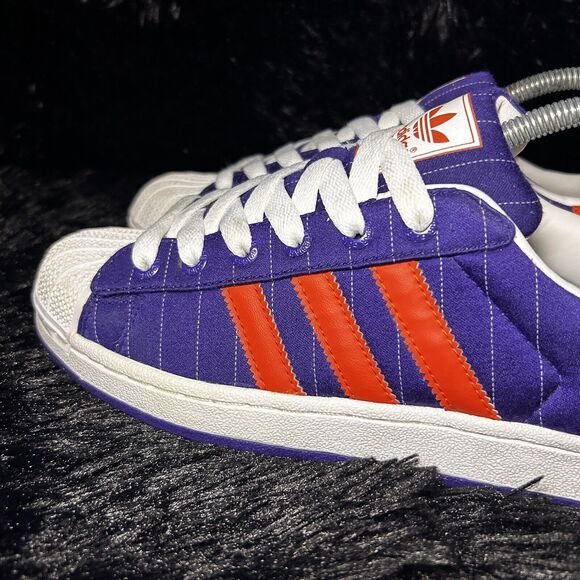 Adidas Original Superstar Men's 7 Purple Orange Suns G50968 Shell Toe Sneakers - Picture 6 of 15